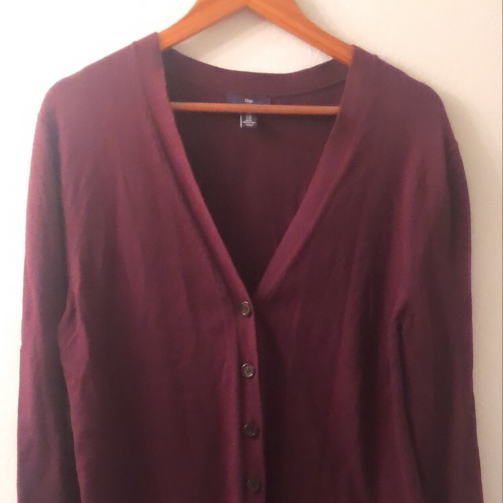 Maroon Cardigan